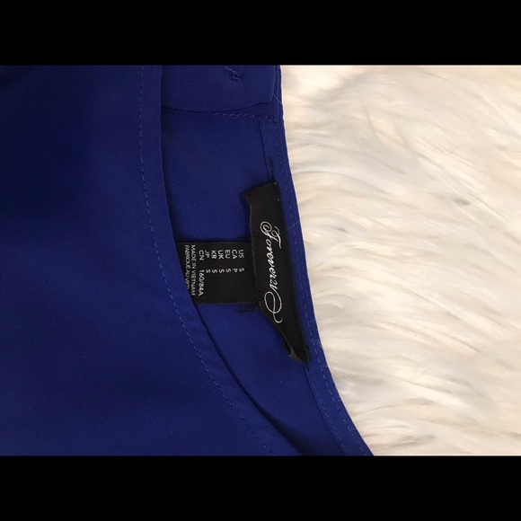 Forever 21 Royal blue blouse - Picture 3 of 3